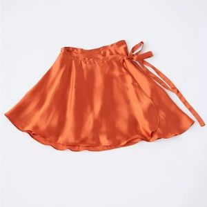 Urban Outfitters Wendy Satin Wrap Skirt